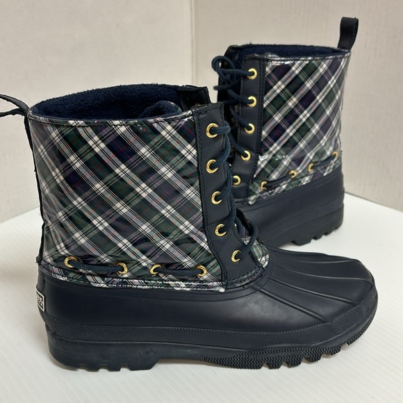 Sperry Top-Sider Women's Gosling Navy Waterproof Rubber Boot. Sz 8 - Picture 4 of 10